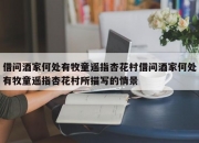 借问酒家何处有牧童遥指杏花村借问酒家何处有牧童遥指杏花村所描写的情景
